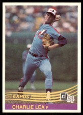 1984 Donruss Charlie Lea Baseball Cards #376