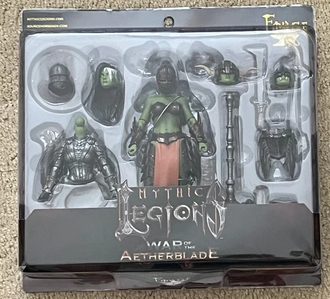 Mythic Legions War of the Aetherblade Female Orc Deluxe Builder Bonus Head Cover