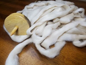 100% Alpaca Roving - Beige-  Suri - Natural - Picture 1 of 6