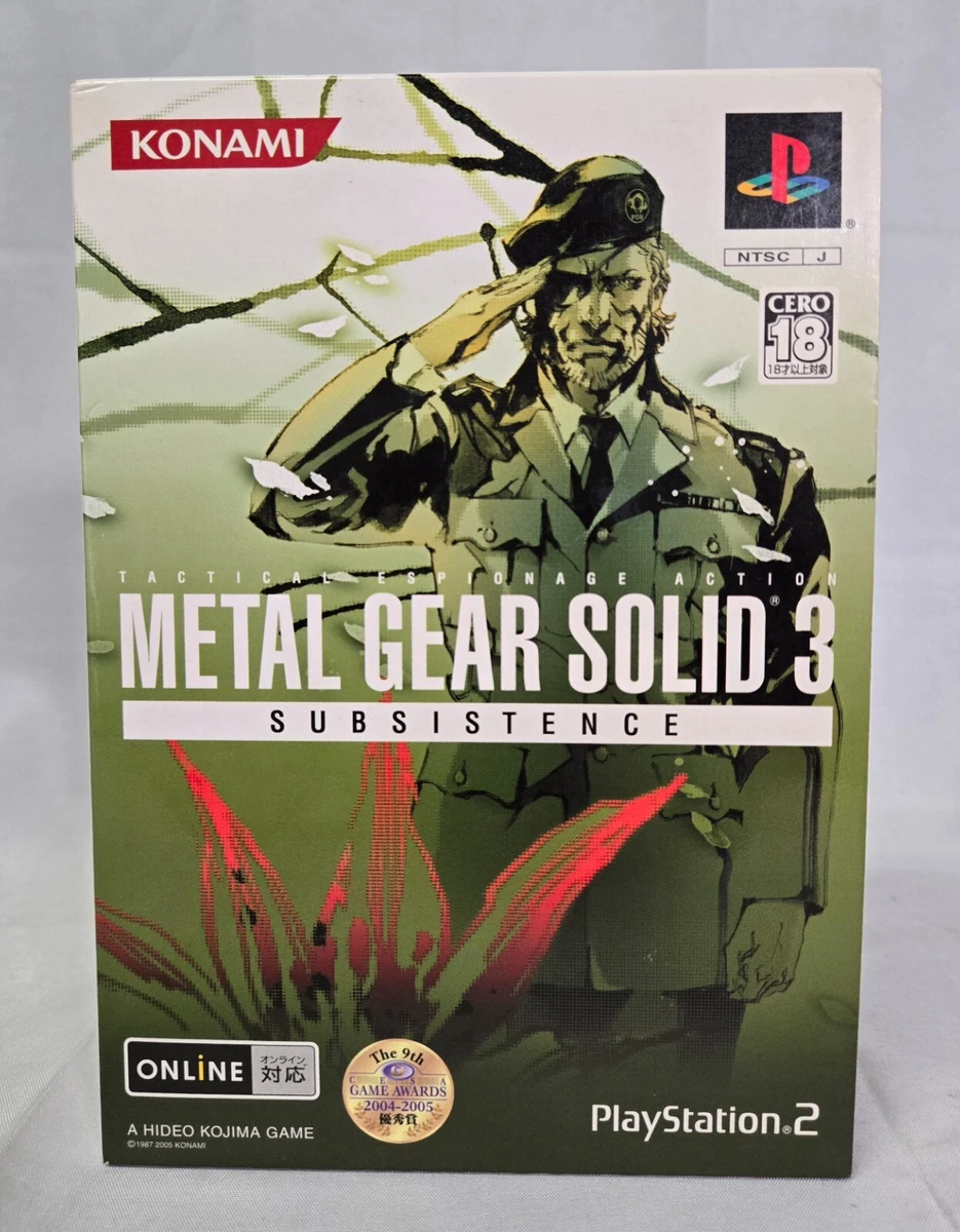 Metal Gear Solid 3: Subsistence NTSC-J (Japan) Video Games for