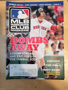 MLB Insiders Club Magazine Vol. 4, wydanie 5 Adrian Gonzalez Red Sox