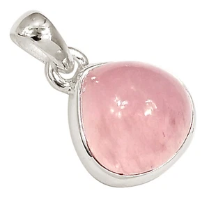 Cabujón Natural Morganita - Madagascar 925 Plata Colgante Joyería ALLP-27566 - Imagen 1 de 1
