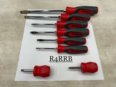 Snap-on Tools EE. UU. NUEVO 8 piezas Juego de destornilladores combinados de mango rojo duro SHDX80BR Foto 1 de 4