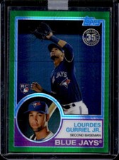 2018 Topps Lourdes Gurriel Jr. Green Refractor 1983 Rookie RC #20/99 Blue Jays