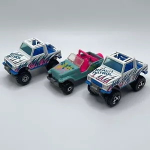 Vintage Hot Wheels Mainline Trailbuster Jeep 4x4 & Street Roader Beach Patrol - Picture 1 of 5