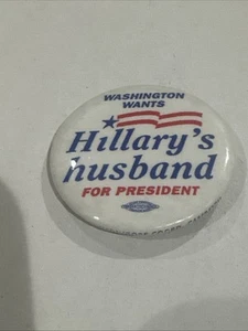 Official Washington state Bill Clinton Presidential Campaign Button from 1992 - Picture 1 of 1