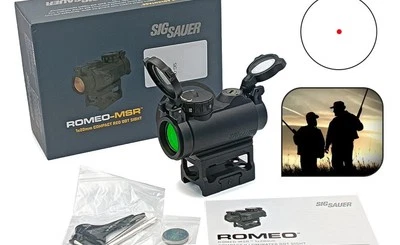 Mira Sig Sauer Romeo-MSR 1x20mm 2 MOA RED DOT com riser à prova d'água - Imagem 1 de 4