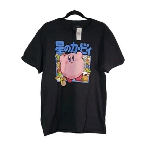 Camiseta grande Kirby Kanji Food Flying Blk - Imagen 1 de 4