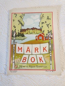 Mark Bok Swedish Vintage 1963 Pattern Transfer Stitching Embroidery Book - Bild 1 von 12