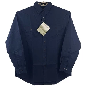 Lewis Creek Outfitters Fine Line Twill Shirt Mens XL Blue Button Down - Picture 1 of 6