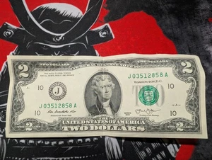 2 dollar bill 2013 J03512858A  Federal Reserve For collector - Picture 1 of 6
