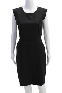 J Crew 365 Damen strukturiertes ärmelloses Rundhals Reißverschluss Kleid schwarz Größe 04 - Bild 1 von 7