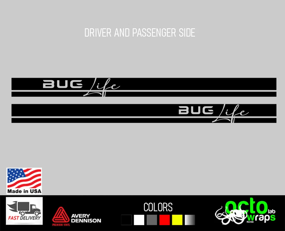 Ajuste VW Escarabajo Bug Fusca Vocho Calcomanía Pegatina Piezas Accesorios Motor Escape Foto 1 de 1