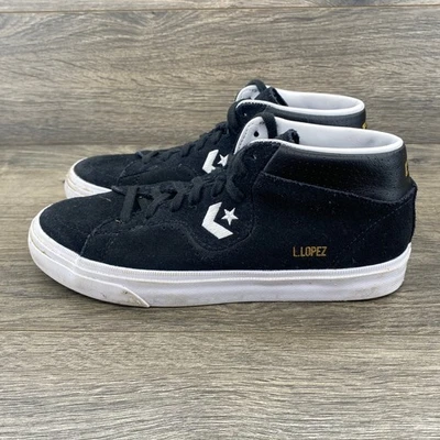 Zapatos Converse Pro Cuero Mid L Lopez Negro Gamuza Para Hombre Talla 5 M EE. UU. Foto 1 de 4