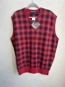 Vintage Polo Golf neu mit Etikett karierter Pullover Weste altes Geld adretter Urlaub klassisch 90er - Bild 1 von 7