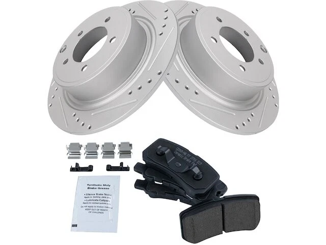 TRQ 81BS75H Rear Brake Pad and Rotor Kit Fits 2008-2012 Mitsubishi Outlander - Изображение 1 из 1