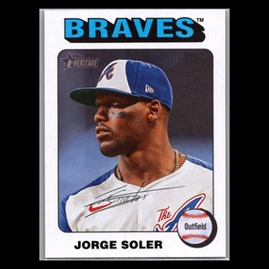 2024 Topps Heritage High Number - #546 Jorge Soler White Border - Atlanta Braves - Picture 1 of 2