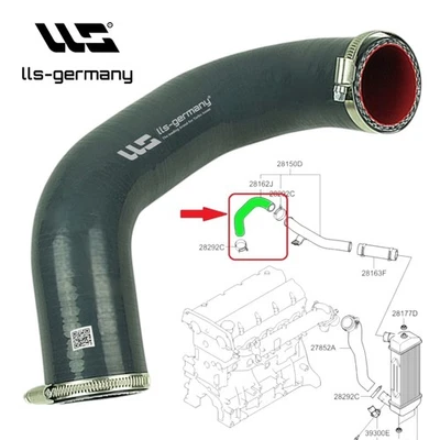 Turboschlauch Ladeluftschlauch für KIA Grand Carnival II 2.9 CRDI 281624X900 - Bild 1 von 4