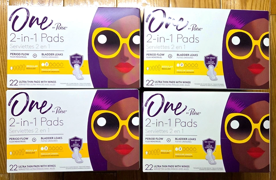 4 X ALMOHADILLAS UNO POR EQUILIBRIO 2 EN 1 2 ALMOHADILLAS REGULARES ULTRAFINAS con ALAS 22 ALMOHADILLAS CADA UNA Foto 1 de 1