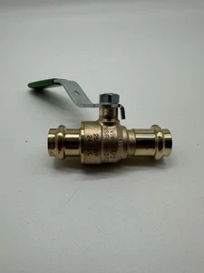Viega 79920 , 1/2" Press x 1/2" Press Bronze Ball Valve - Picture 1 of 5