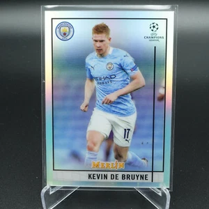 2020-21 TOPPS CHROME MERLIN UEFA KEVIN DE BRUYNE REFRACTOR CARD #66 NM - Picture 1 of 2