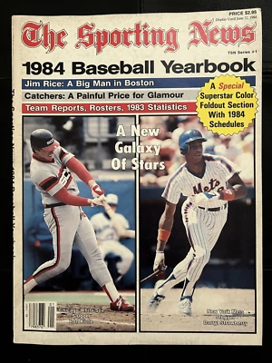 The Sporting News 1984 Baseball Yearbook, Jim Rice, Team reports 1983 Statistics - Image 1 of 3