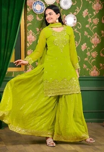 Pakistani Dress Salwar Kameez Ready To Wear Suits Indian Wedding Party Bollywood - Picture 1 of 10
