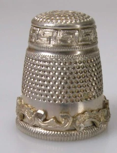 Fingerhut Silber Österreich Settmacher BS um 1950 unbenutzt - Bild 1 von 7