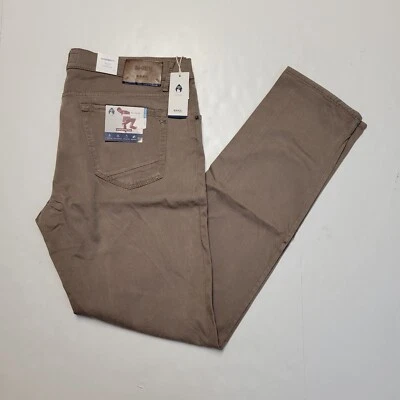 BRAX Chuck 40x34 Marrón Claro Para Hombre JEANS HI-FLEX Tencel Súper Elástico Chino Nuevo Con Etiquetas  Foto 1 de 4