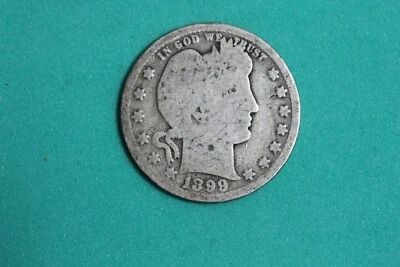 Estate Find 1899 - Barber Quarter Dollar!! #K22382 - Image 1 of 2