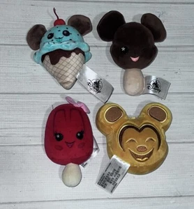 Disney Parks Wishables Lot Strawberry Popsicle Mickey Waffle Ice Cream Bar Cone - Picture 1 of 6