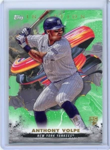 2023 TOPPS INCEPTION ANTHONY VOLPE #105 GREEN ROOKIE RC YANKEES SP✨️ - Picture 1 of 2