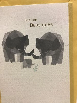 Tarjeta de llegada Hallmark Two Dads Baby Shower Foto 1 de 2