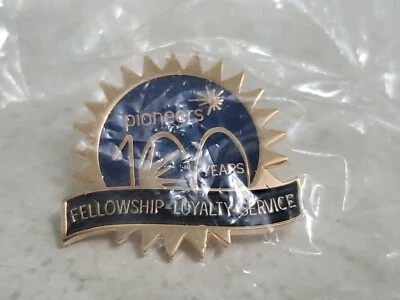 Vintage Telephone Pioneers 100 Years Fellowship Loyalty Service Hat Lapel Pin - Image 1 of 3