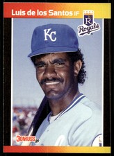 1989 Donruss NO DOT 562 Luis de los Santos   Kansas City Royals  Rookie