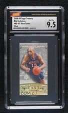2008 Topps Treasury Mini Exclusives Silver 2/25 Vince Carter CSG 9.5 Mint Plus