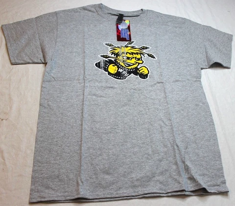 NCAA Wichita State Shockers Youth T Shirt Ouray Short Sleeve Gray Size XL New Cover