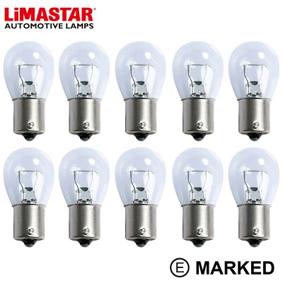 10 x 241 Bulbs 24v 21w P21W HGV Auto Truck Bulb Reverse Stop Single Contact - Image 1 of 3
