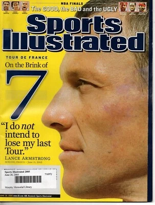 Sports Illustrated Magazine June 20 2005 Lance Armstrong Derrek Lee Chicago Cubs Foto 1 de 3