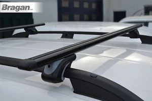 Verriegelbare Querträger + TP Stück passend für Citroen Dispatch Space Tourer Fahrer 16+ SCHWARZ - Bild 1 von 12