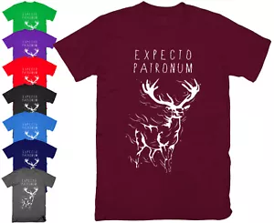 EXPECTO PATRONUM T Shirt Top Harry Potter Deathly Hallows Magic Wand S - 5XL - Picture 1 of 2