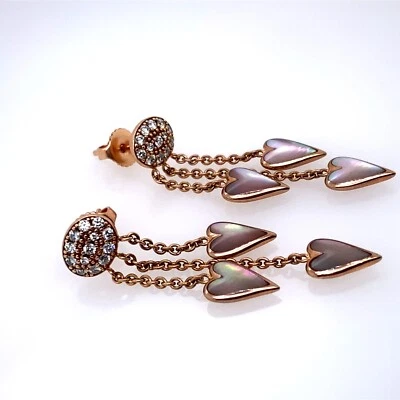 Kabana Mother of Pearl Diamond 14K Rose Gold Earrings DG7077078 - Image 1 of 4