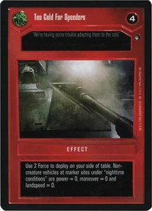 Too Cold For Speeders (Hoth-Limited) | Decipher Star Wars CCG | NM/LP - Bild 1 von 1