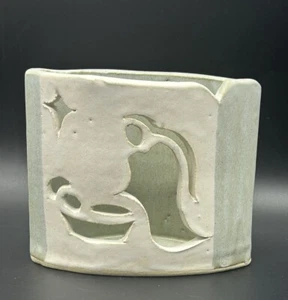 Don Walton NC Cut Out Art Pottery Candle Luminary Christmas Manger Scene Decor - Picture 1 of 8