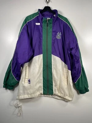 Винтажная мужская ветровка на молнии Milwaukee Bucks NBA размер 2XL 27,5x33 - Изображение 1 из 4