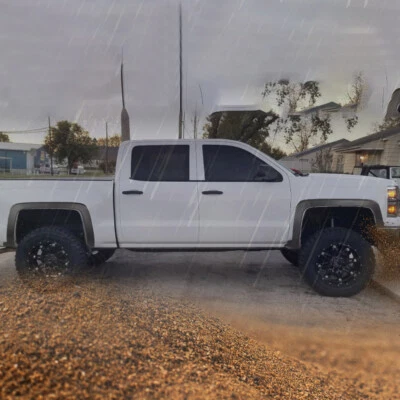 4PC Factory Style Fender Flares Fit For 2014-2019 Chevy Silverado 1500 2500 3500 Foto 1 de 4