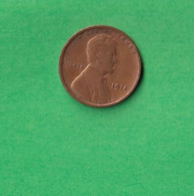 1914 P Lincoln Cent - circulated - Image 1 of 2