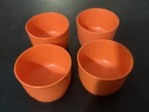 (4) kleine orange Tupperware Behälter - Bild 1 von 7