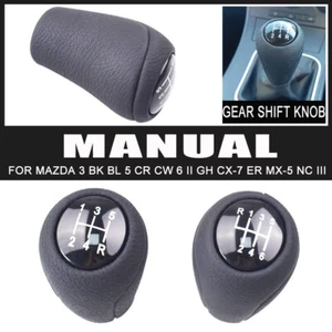 5/6 Speed Gear Shift Knob Shifter For MAZDA 3 5 6 2007-2012 CX-7 MX-5 - Bild 1 von 11