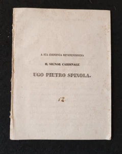 FORLI' PRAISE THANKS TO CARDINAL UGO PIETRO SPINOLA - Picture 1 of 1